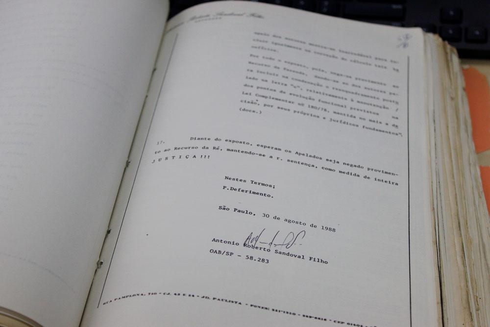 Processo assinado pelo sócio-fundador da Advocacia Sandoval Filho, o advogado Antônio Roberto Sandoval Filho.